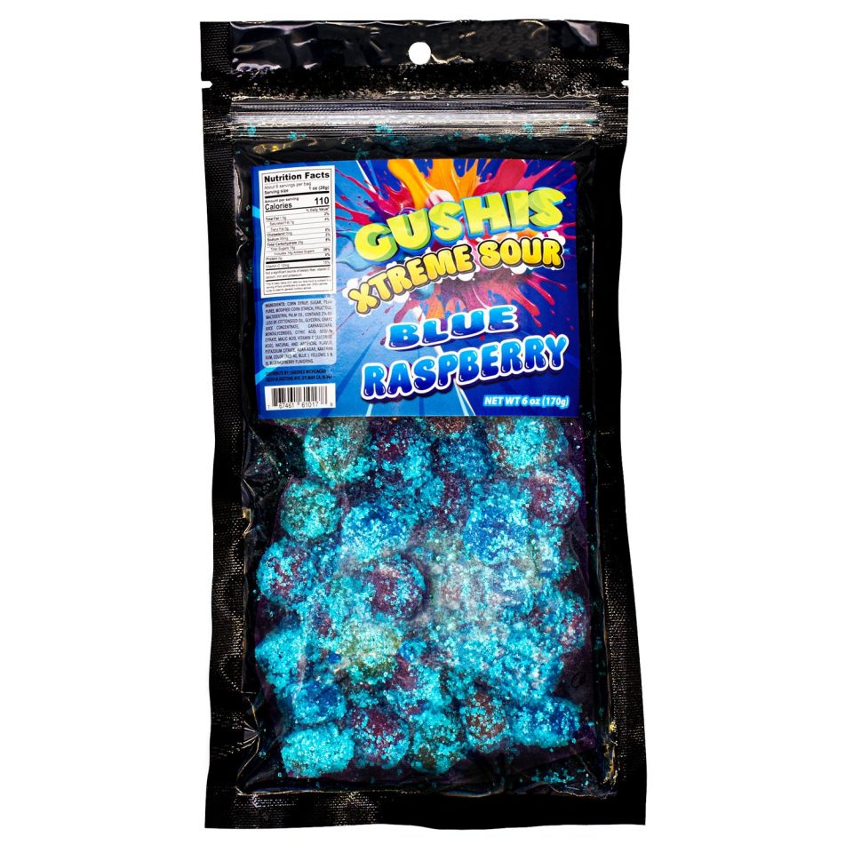 Gushis Xtreme Sour Blue Raspberry