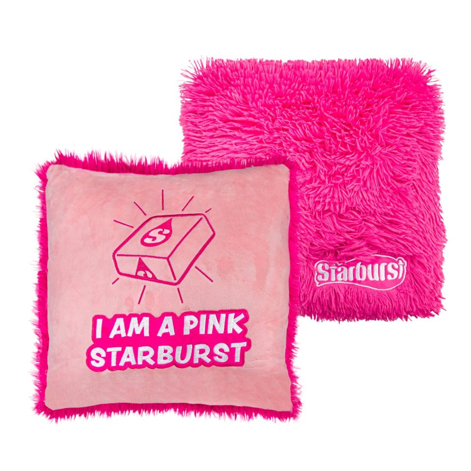 I Am A Pink Starburst Square Pillow