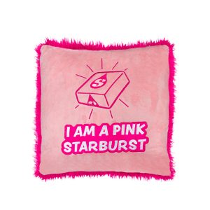 I Am A Pink Starburst Square Pillow
