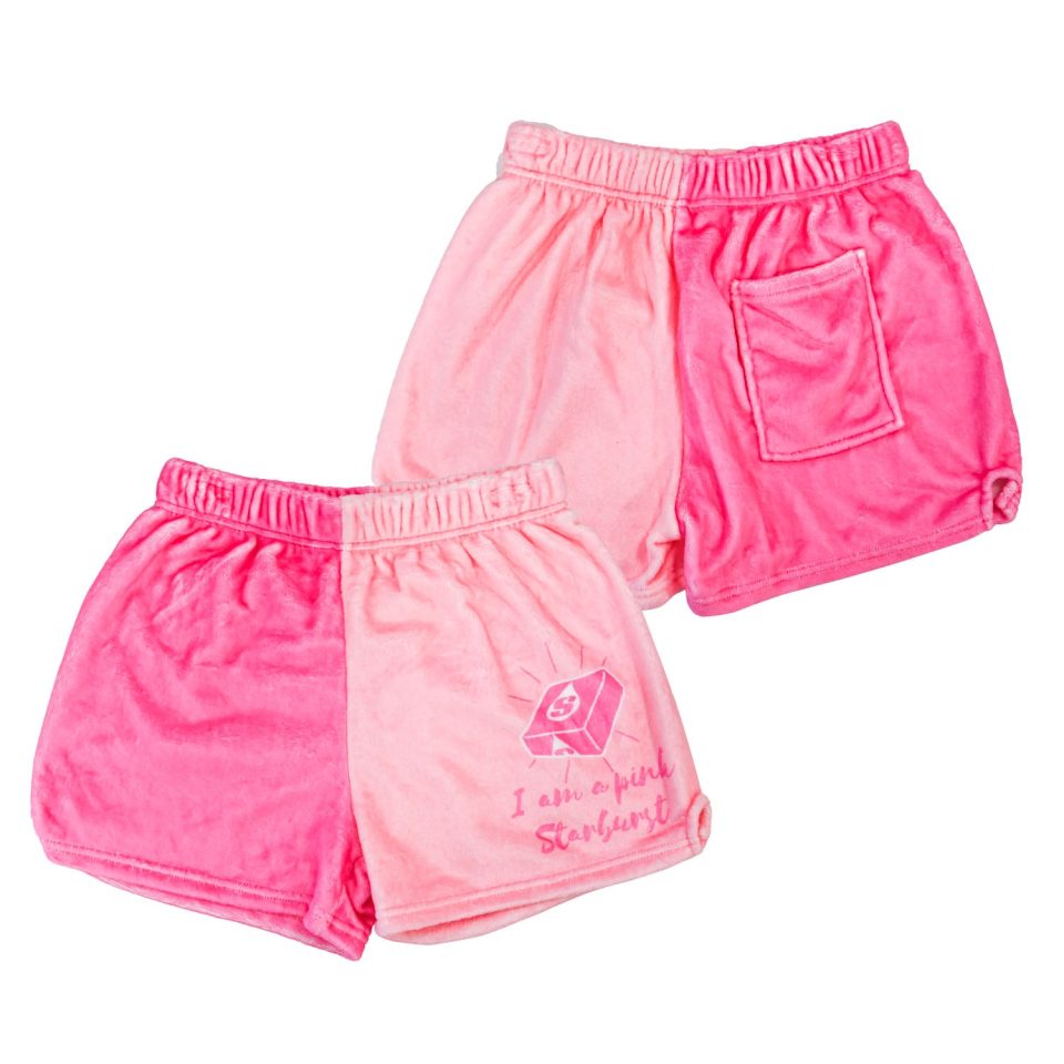 IT'SUGAR Pink Starburst Fuzzy Shorts